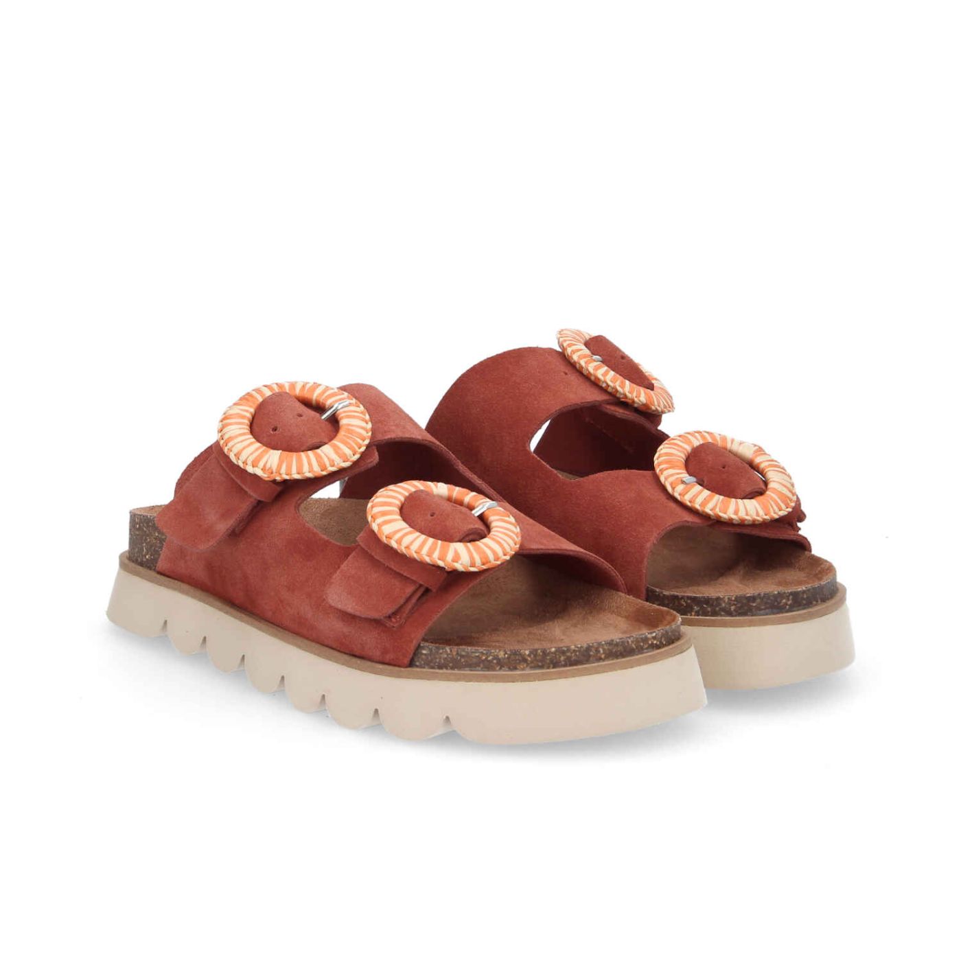 SANDY SLAP W - SUEDE - MARRON